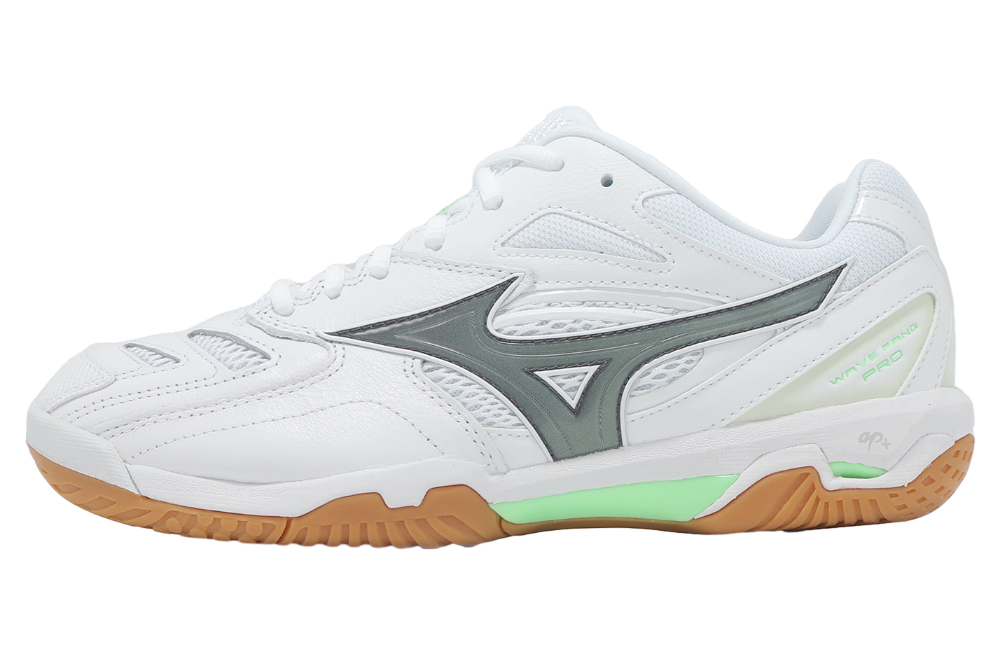 Mizuno Wave Fang Pro White / Green - Jan 2025 - 71GA210071