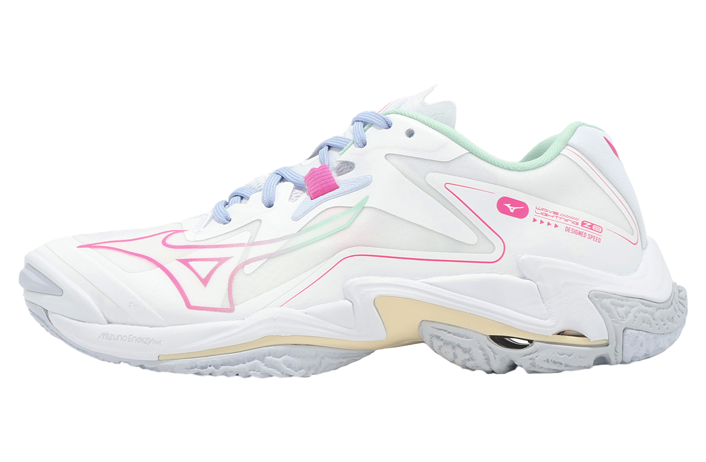 ＭＩ Mizuno Wave Lightning Z8 White / Pink - Feb 2025