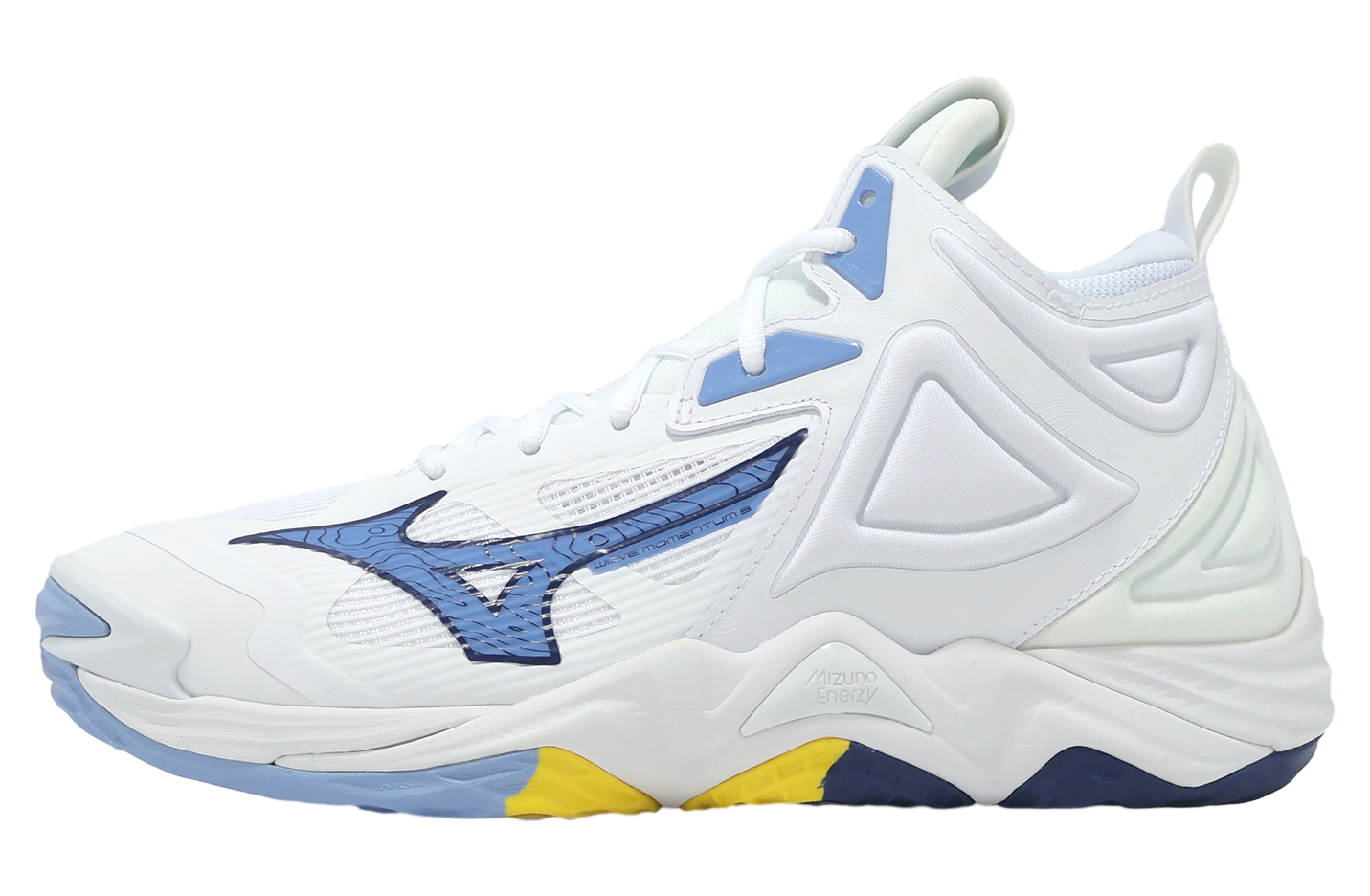 BUY Mizuno Wave Momentum 3 Mid White / Blue | Kixify Marketplace