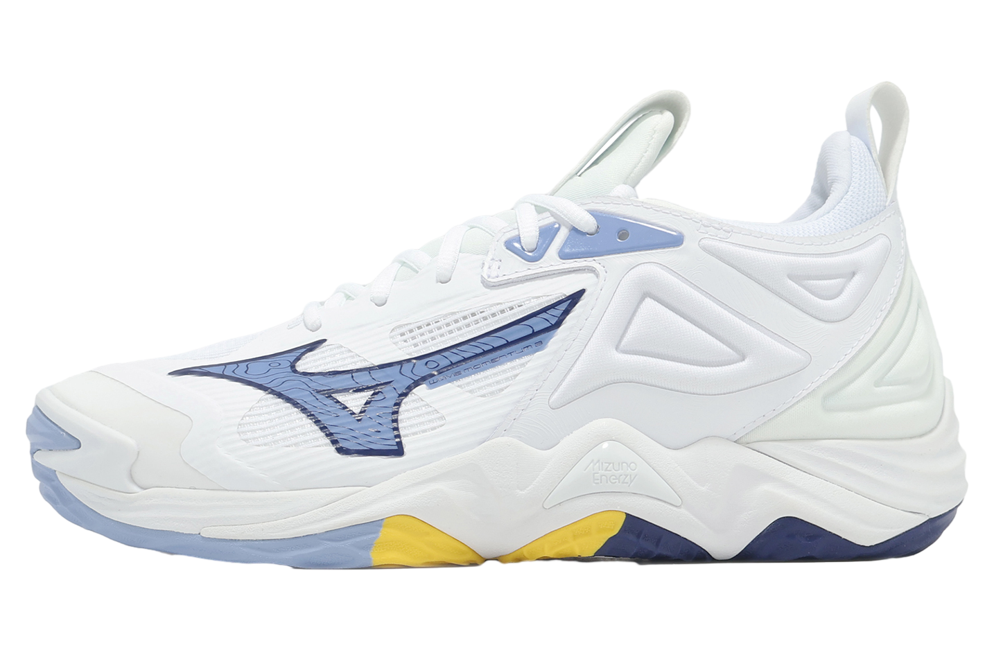 ミュージシャン 3JSB_OMI MIZUNO Wave Momentum 3 V1GA2312 57 White Navy Width 2.5E
