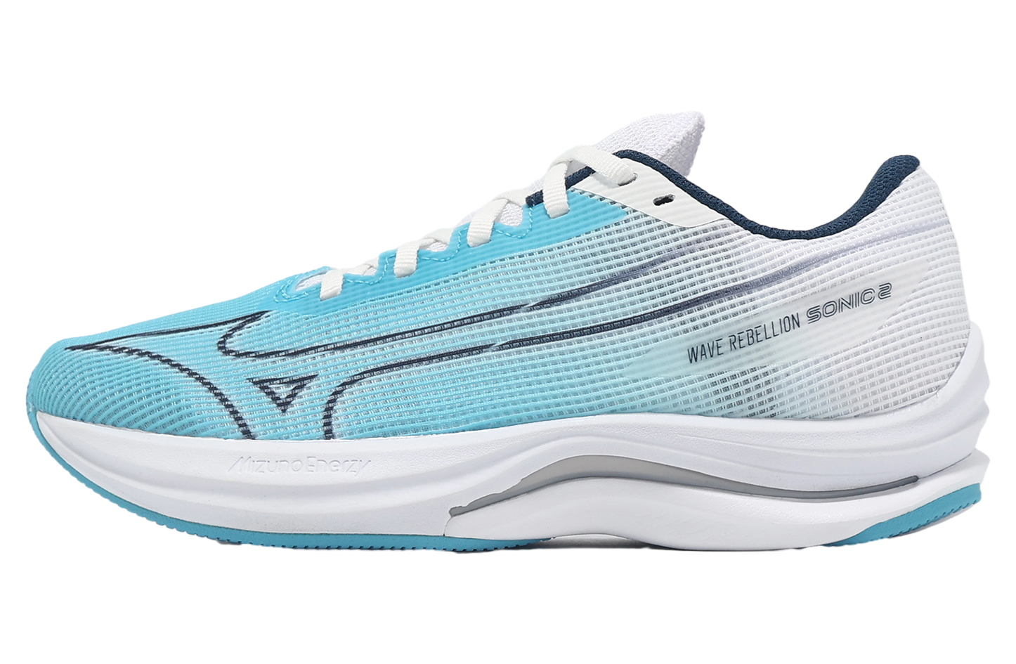 ② RISING SUN 2.2 2BA Mizuno Wave Rebellion Sonic 2 WMNS Blue / White - Jun 2024