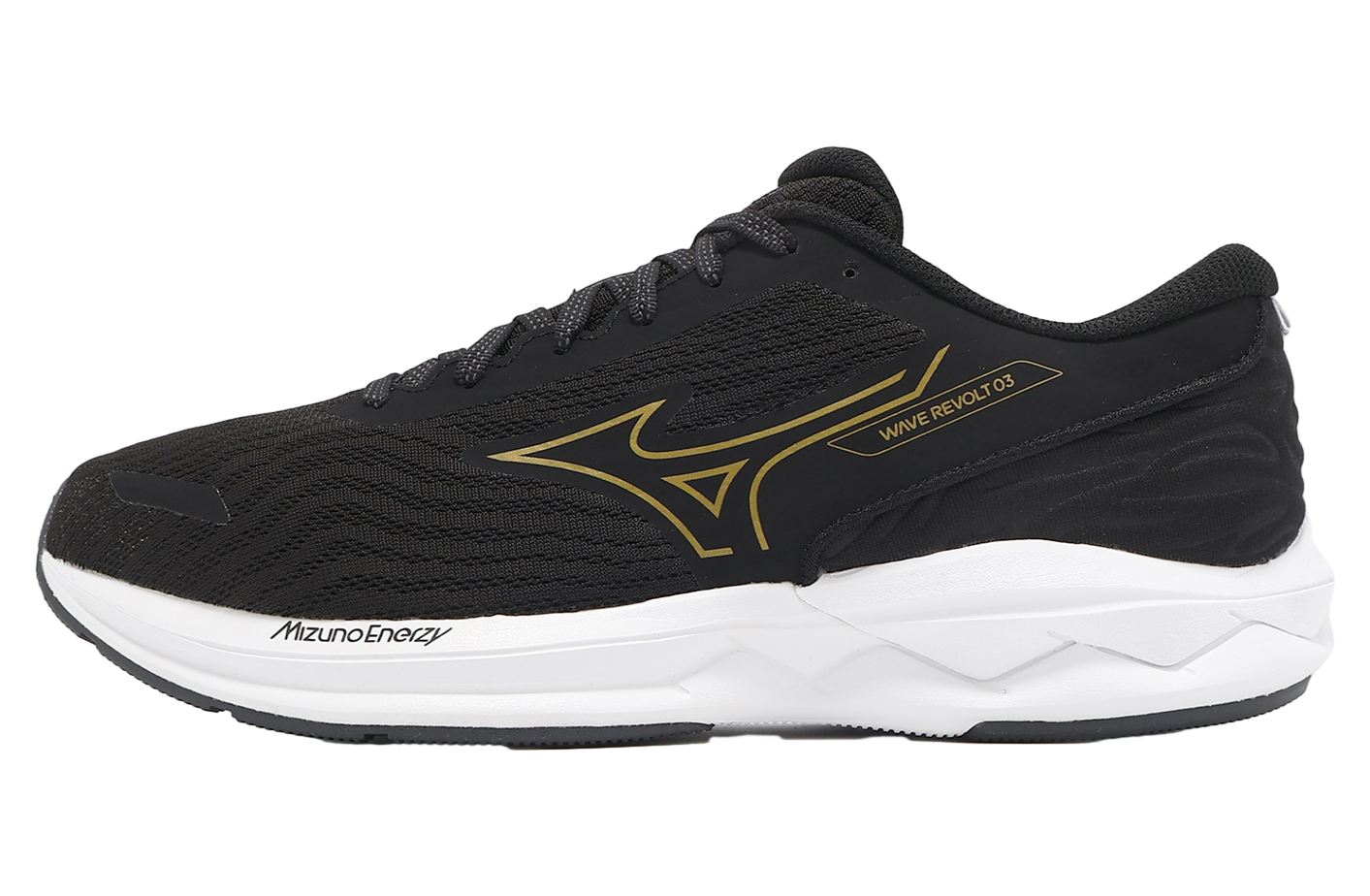Mizuno Wave Revolt 3 Black / Gold