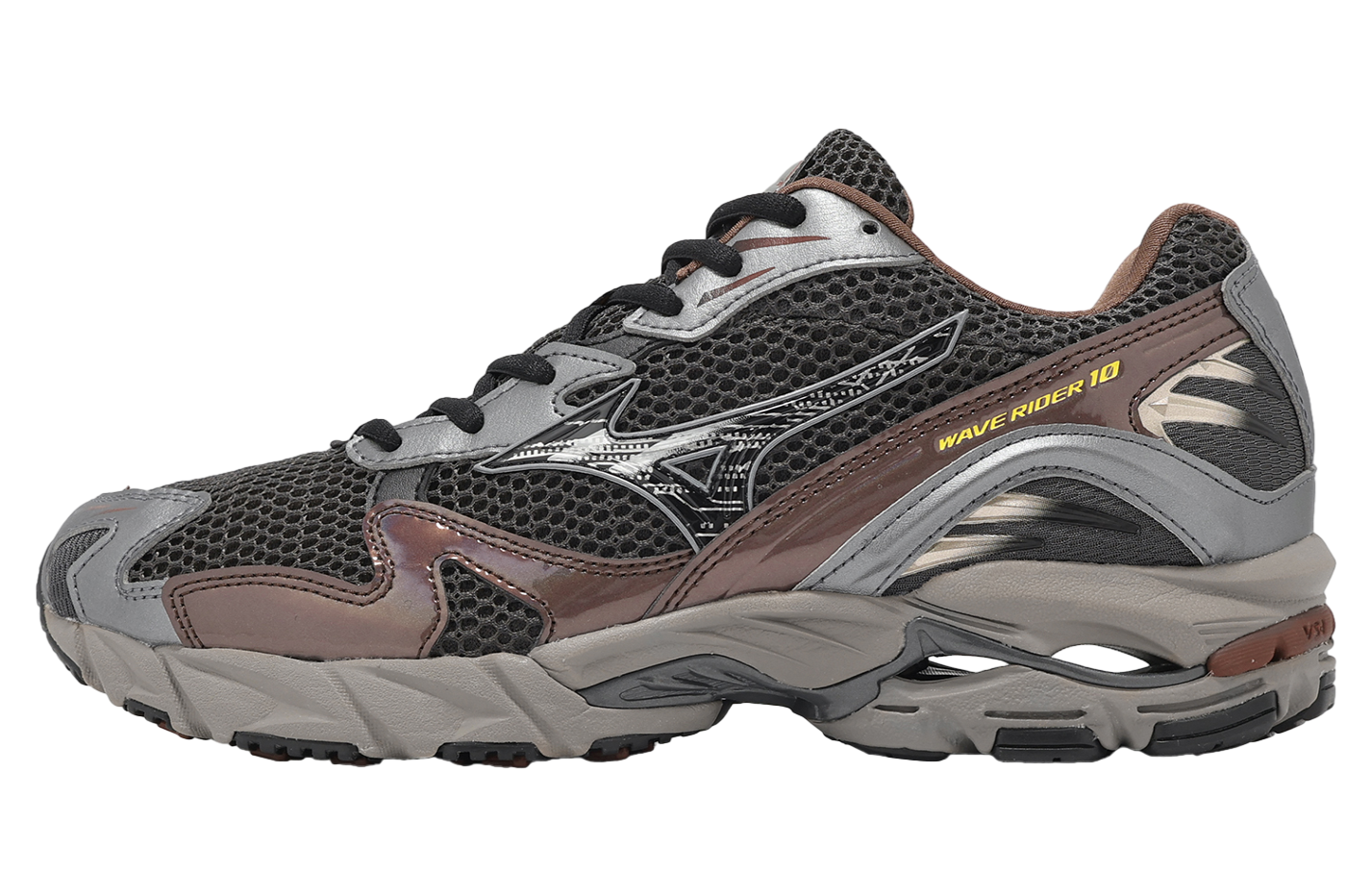 Mizuno Wave Rider 10 Black / Brown