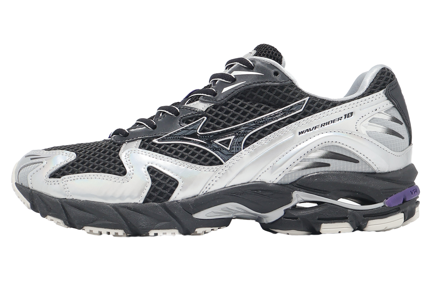Mizuno Wave Rider 10 Black / Silver