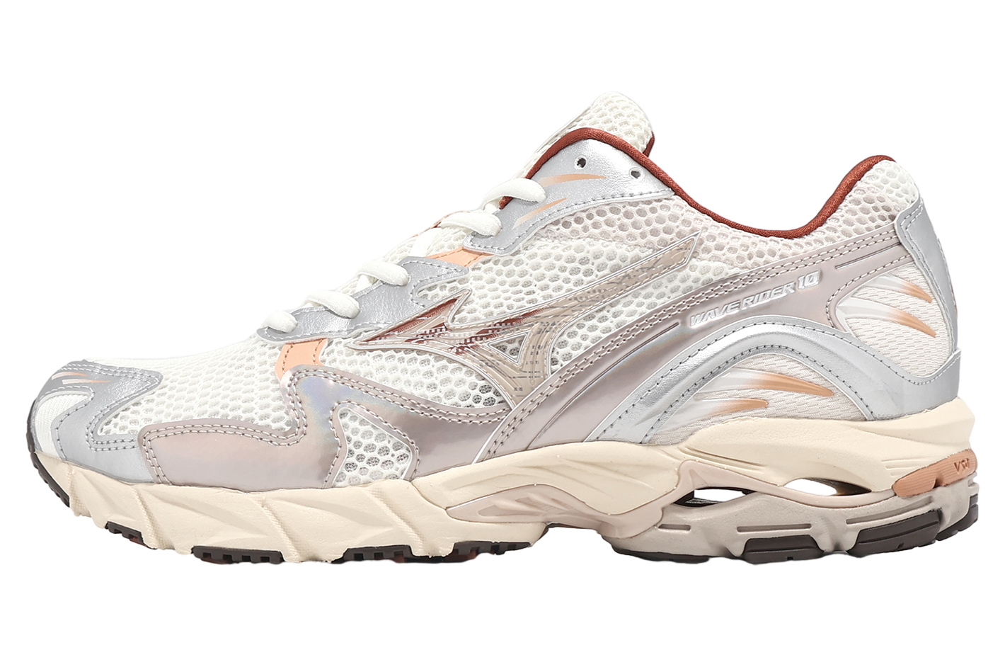 Mizuno Wave Rider 10 Silver / Beige