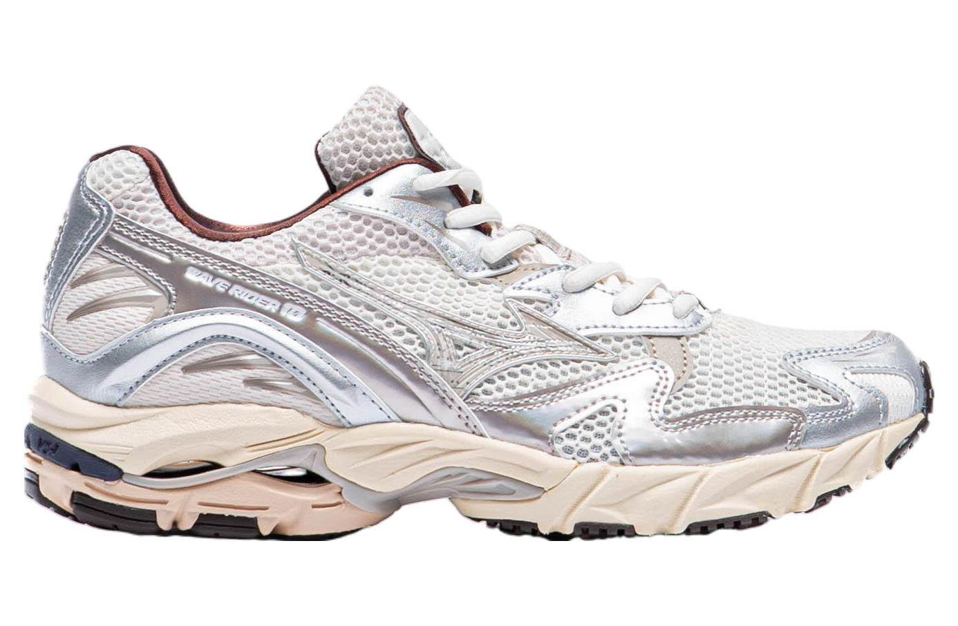 Mizuno Wave Rider 10 Snow White / Silver Cloud