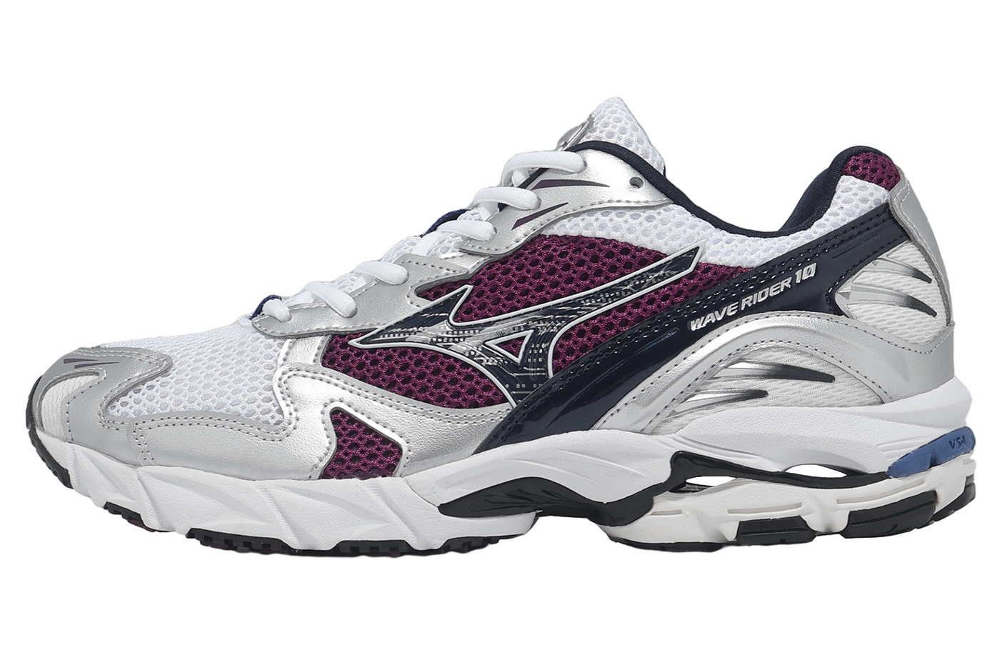 Mizuno Wave Rider 10 White / Purple - Aug 2025 - D1GA210414