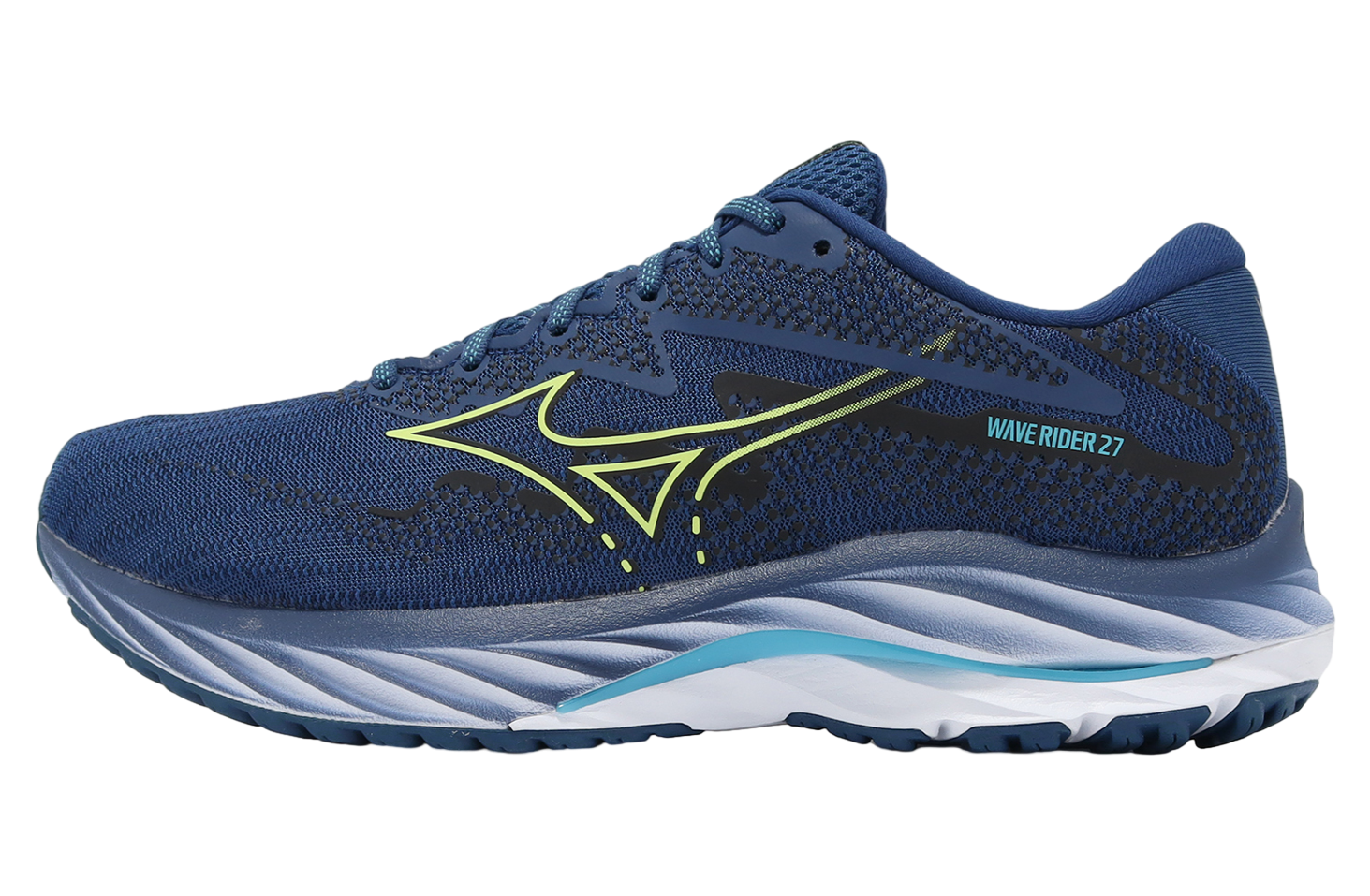 Mizuno Wave Rider 27 Navy Blue / Yellow
