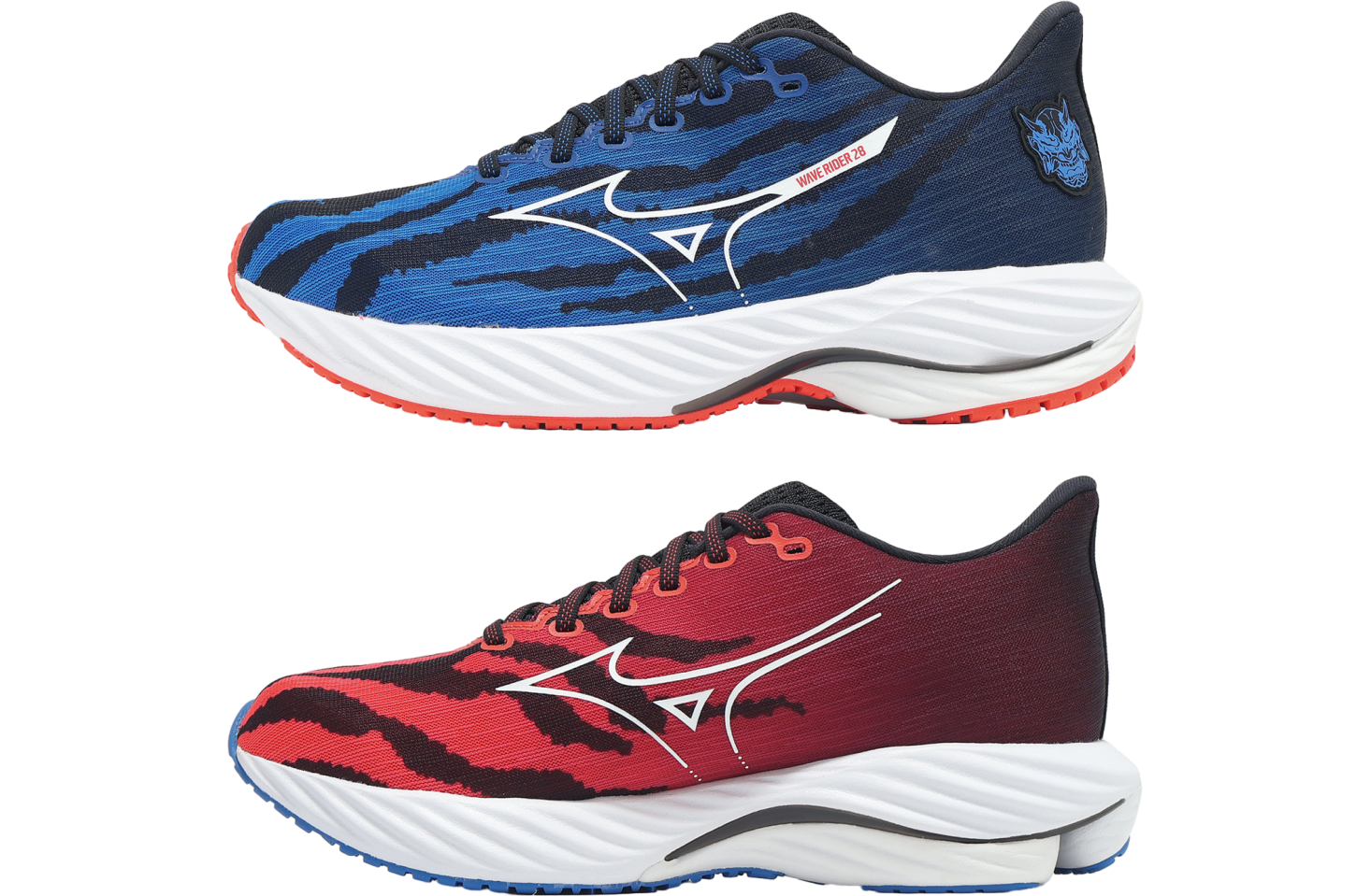 Mizuno Wave Rider 28 レッド Mizuno Wave Rider 28 Red / Yellow - Feb 2025 - J1GC240355