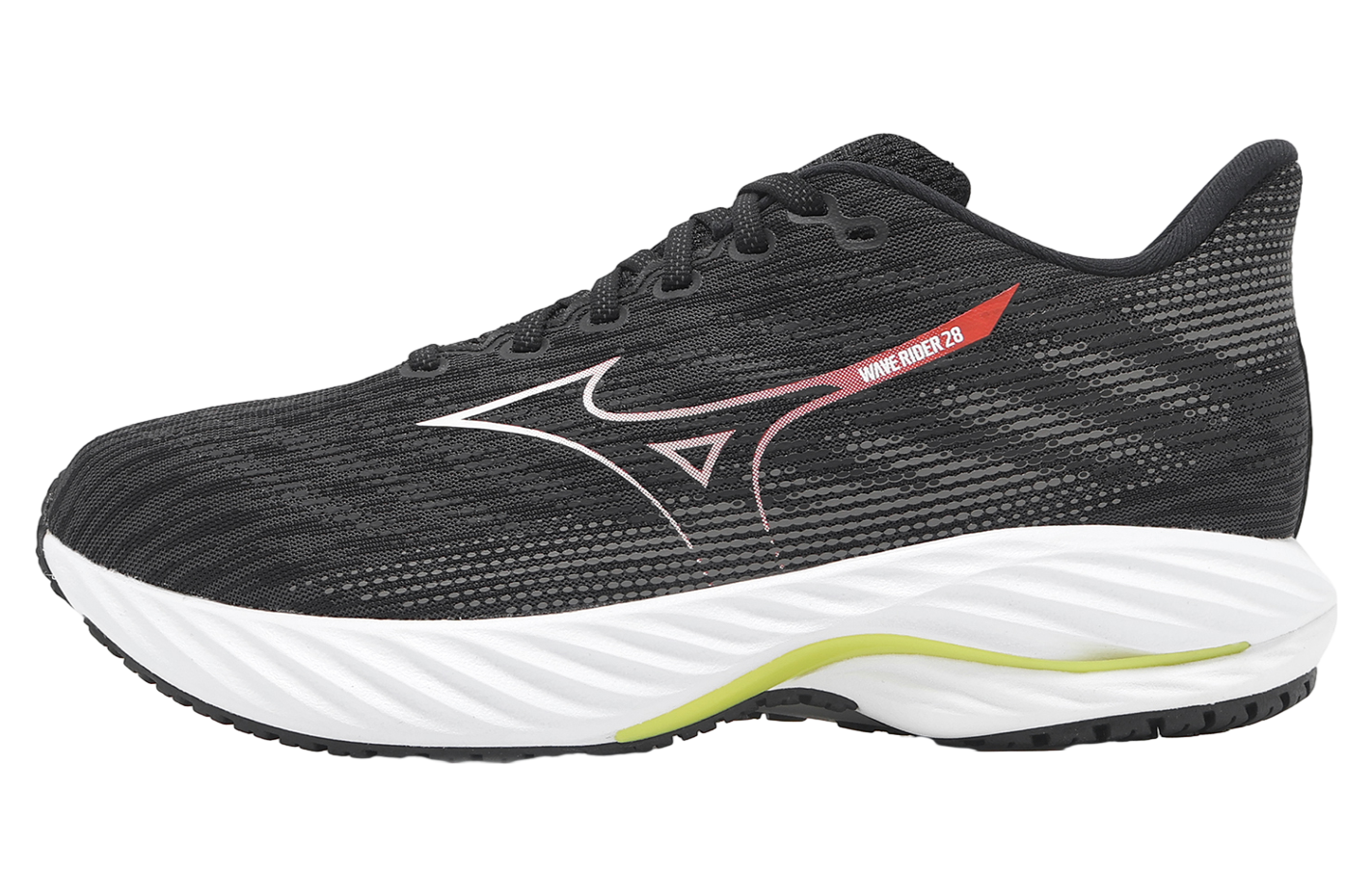 Mmisz Mizuno Wave Rider 28 Super Wide Black / Red - Feb 2025