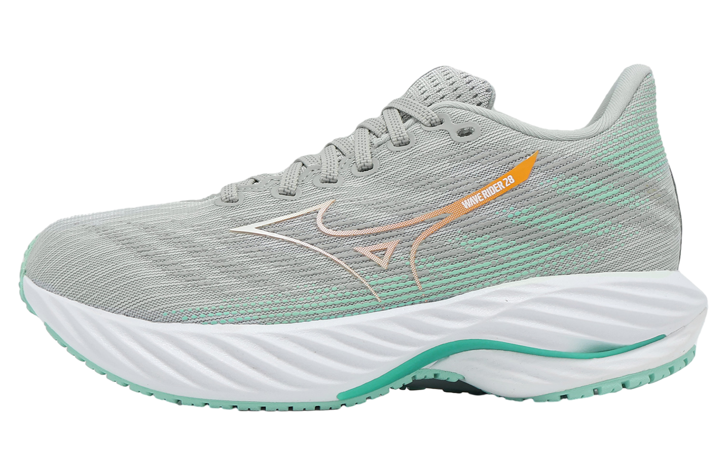 Mizuno Wave Rider 28 Super Wide WMNS Grey / Green - Jan 2025
