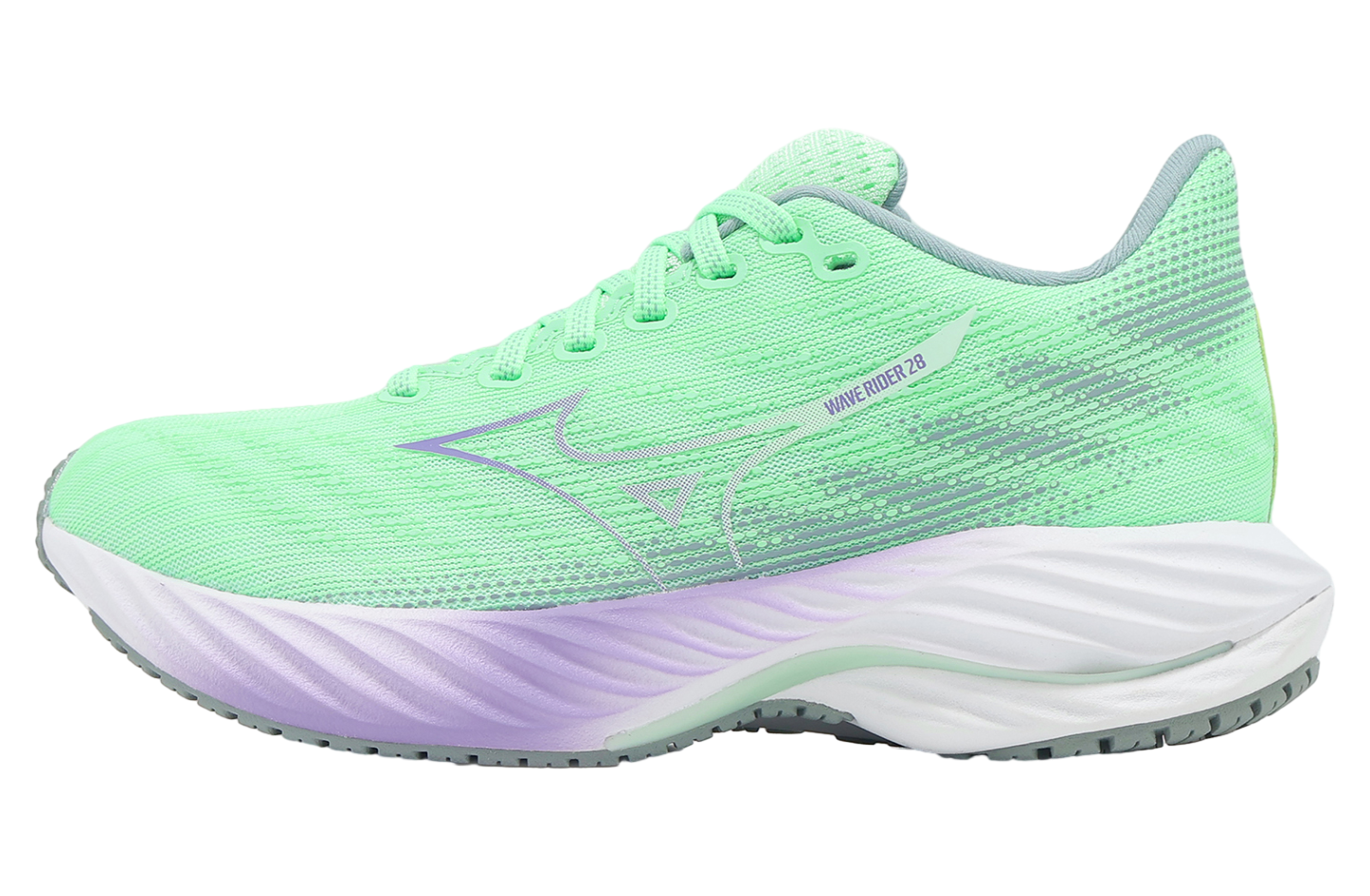 ヴェレス Mizuno Wave Rider 28 WMNS Green / Purple - Feb 2025