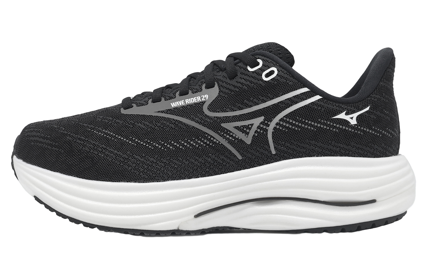 Mizuno Wave Rider 29 Super Wide Black / White - Jul 2025