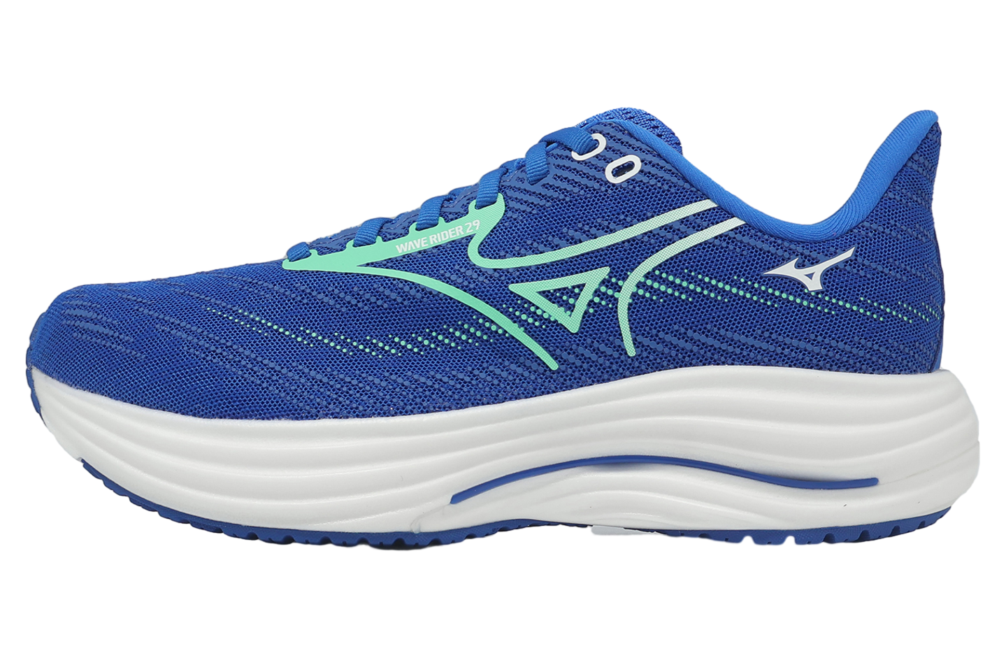 山水72 Mizuno Wave Rider 29 Super Wide Blue / White - Aug 2025