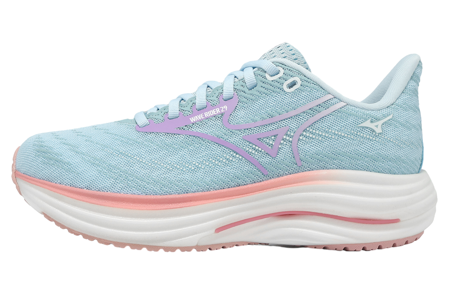 完売 新品未使用 su_do wide spt「colorfully」#2610 Mizuno Wave Rider 29 Super Wide WMNS Blue / Purple - Jun