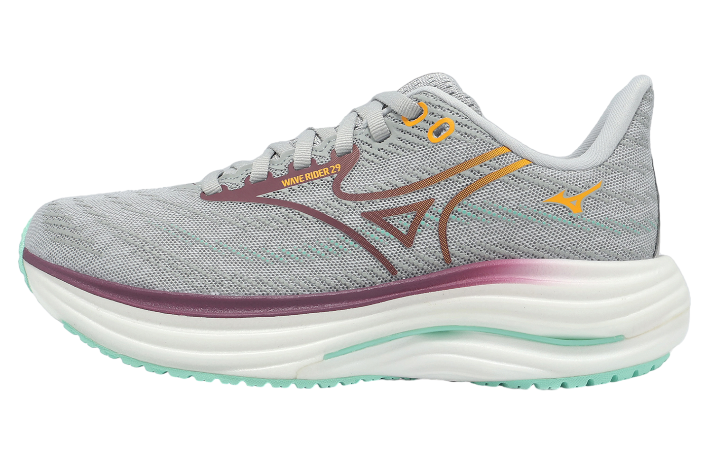 Mizuno Wave Rider 29 WMNS Grey / Multi Color - Jul 2025