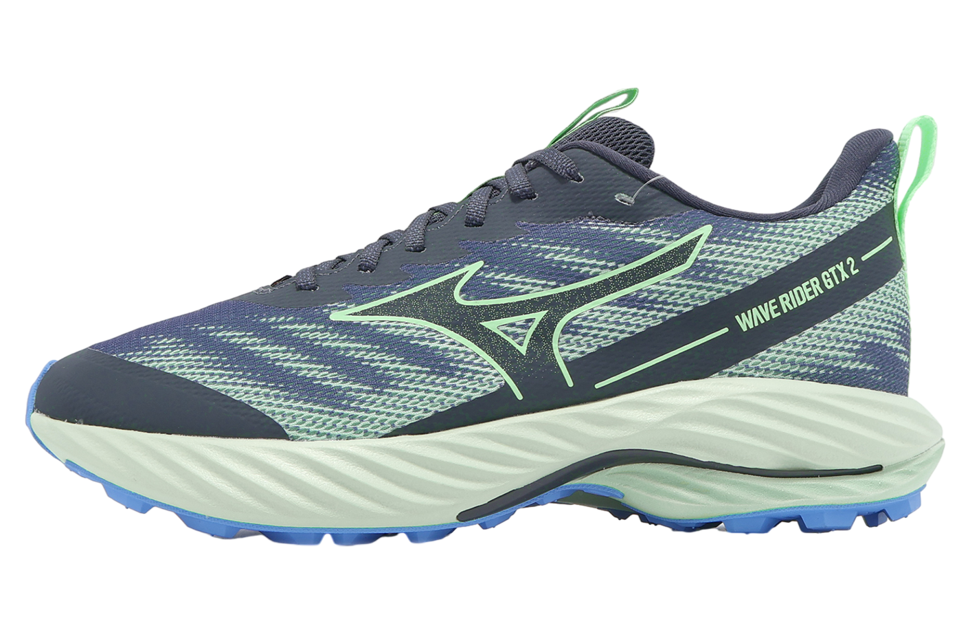 Mizuno Wave Rider GTX 2 Super Wide Navy / Green