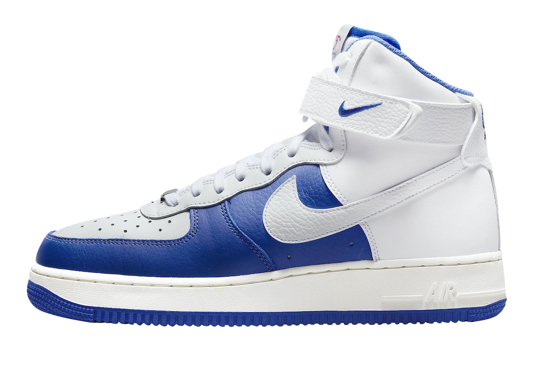 NBA x Nike Air Force 1 High 75th Anniversary White Hyper Royal Oct 2021 DC8870 100 KicksOnFire