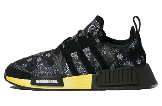 Neighborhood x Adidas NMD R1 Paisley Black Aug 2024 GY4157 KicksOnFire