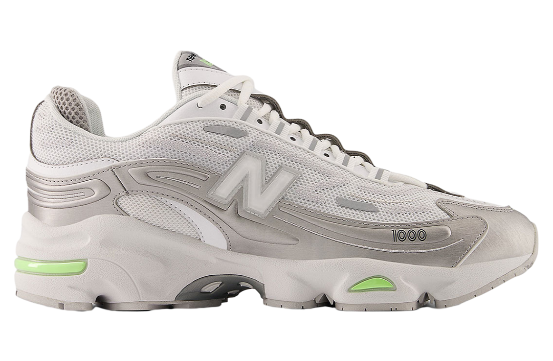 New Balance 1000 Silver Metallic / Mint Flash