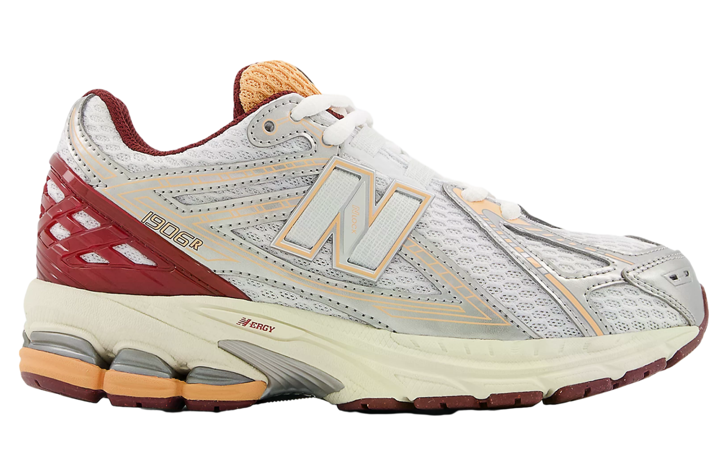 New Balance 1906 GS Silver Metalic / Monarch Burgundy