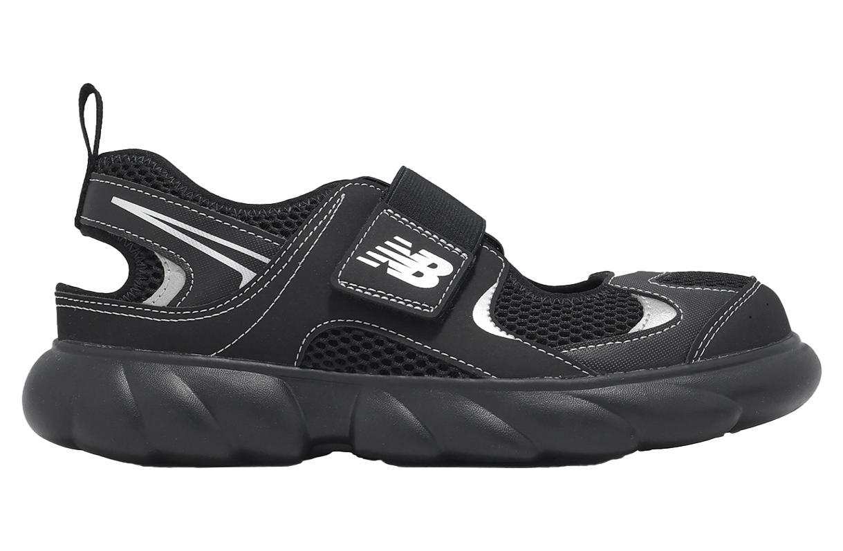 New Balance 230 Hook and Loop GS Black / Metallic Silver