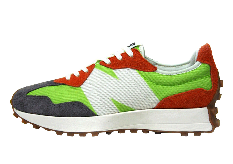 New Balance 327 Lime Green Red MS327SFA