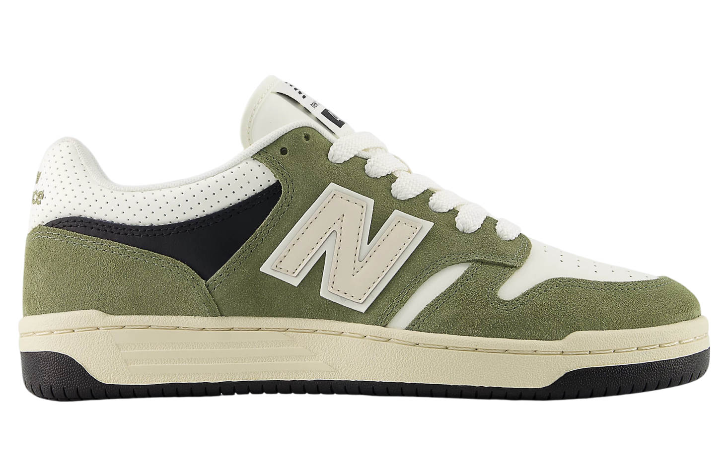 New Balance 480 Dark Olivine / Sea Salt