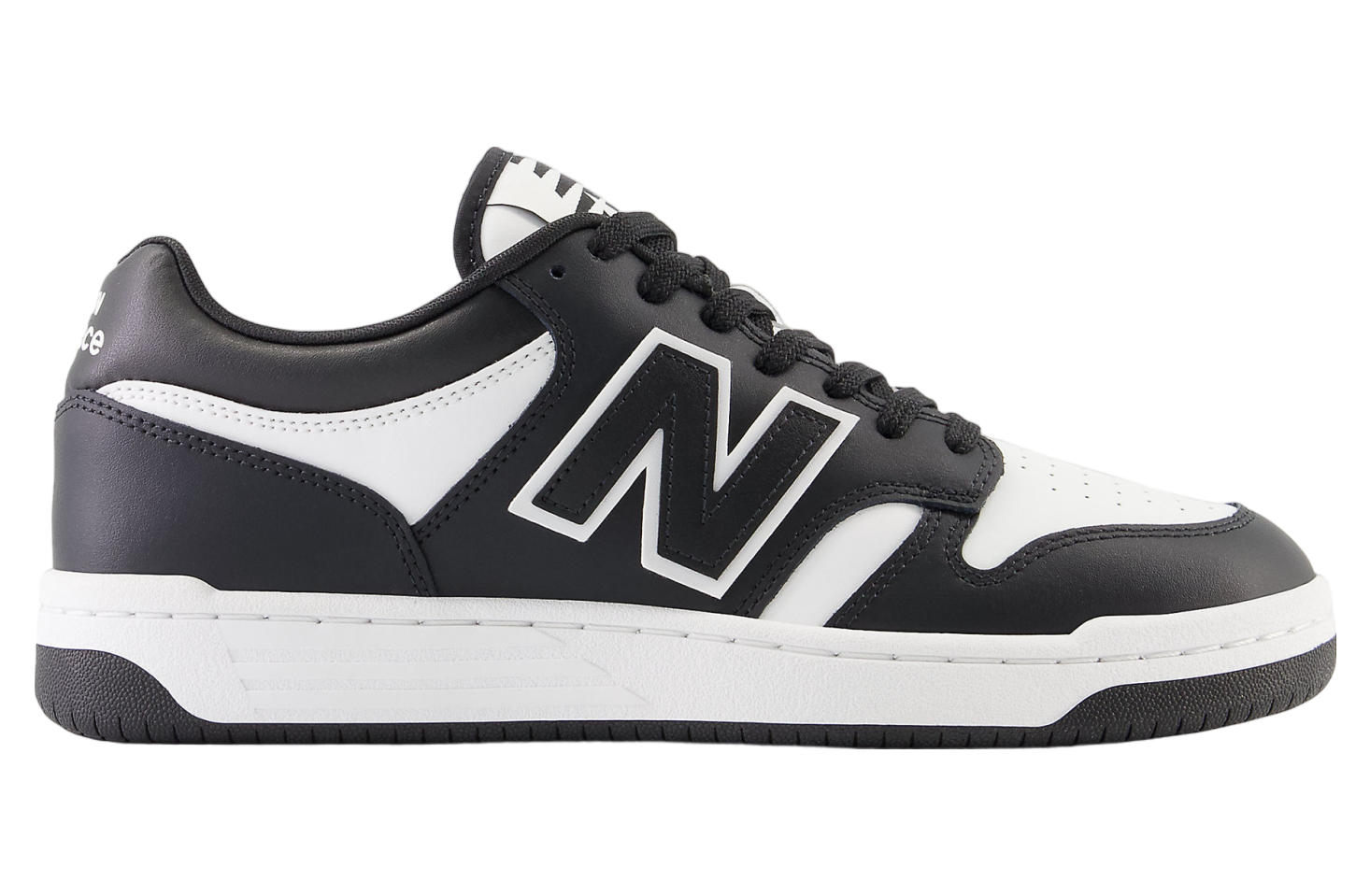 New Balance 480 White / Black / Black