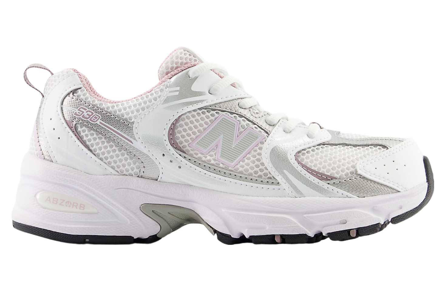 New Balance 530 GS White / Mid Century Pink