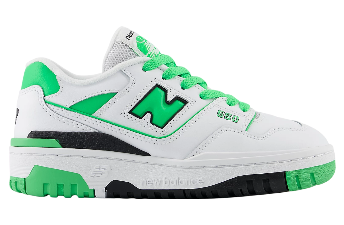 New Balance 550 GS White / Green Apple
