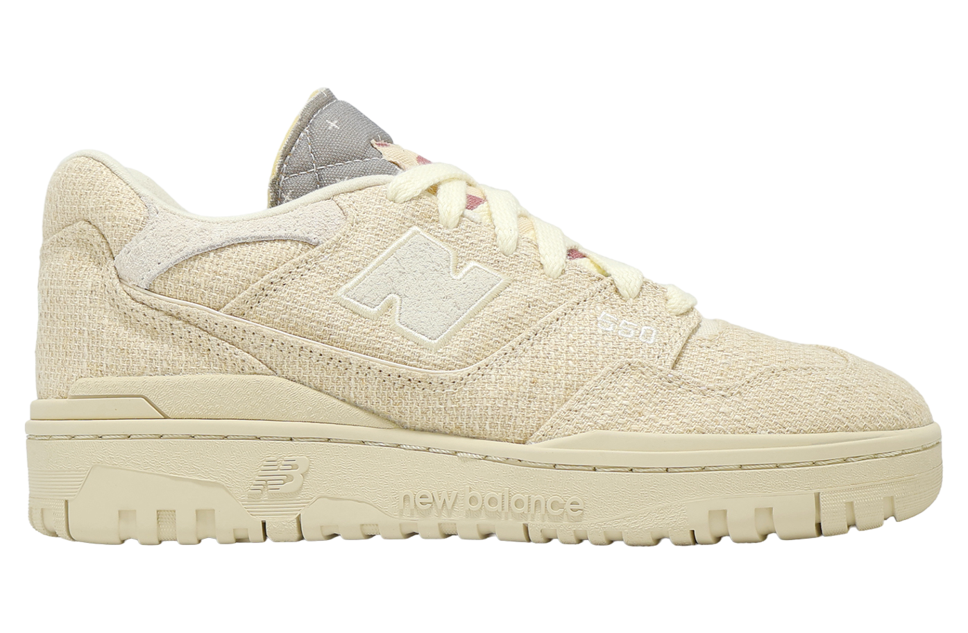 New Balance 550 Linen / Crimson