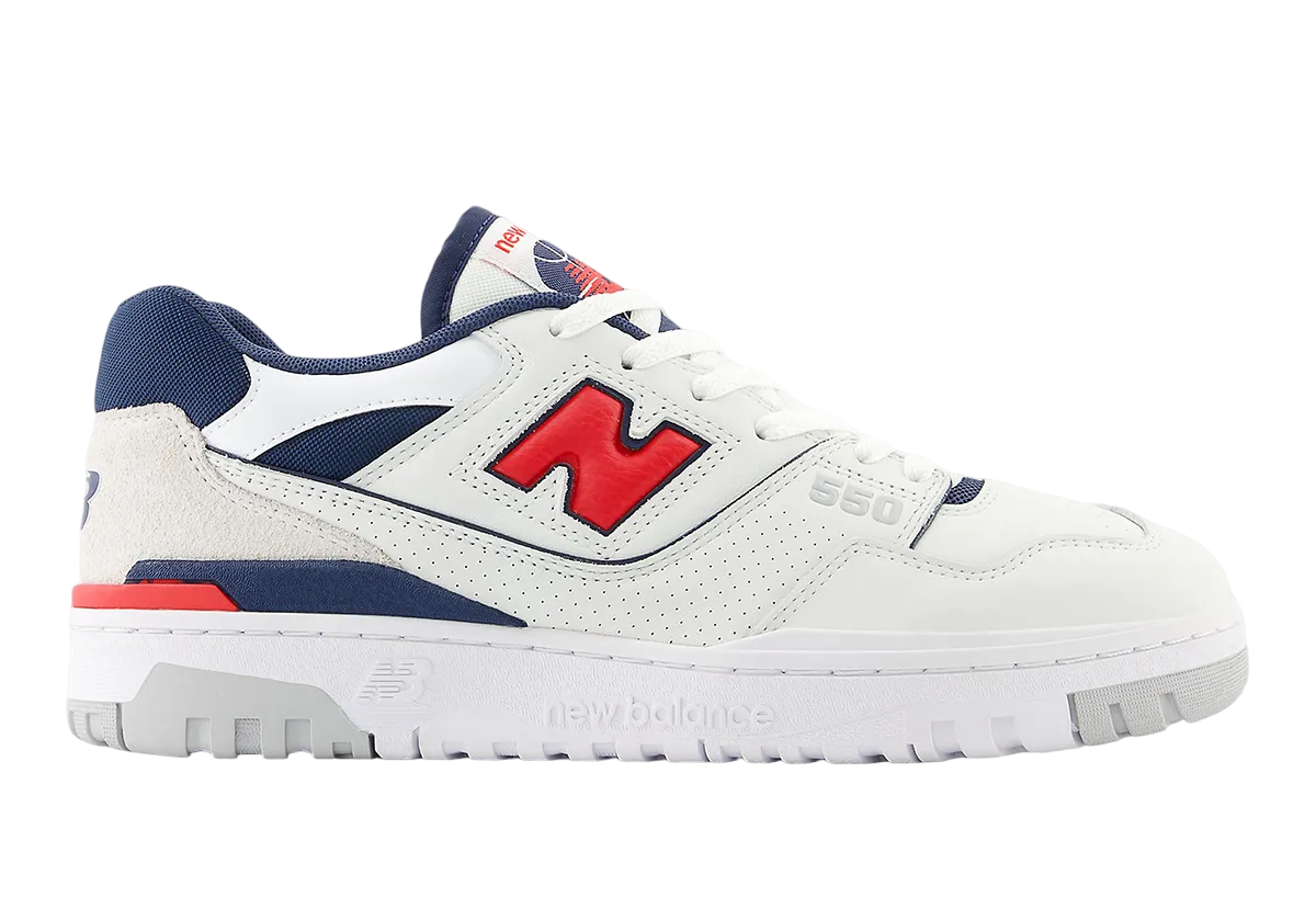 New Balance 550 White Red Navy