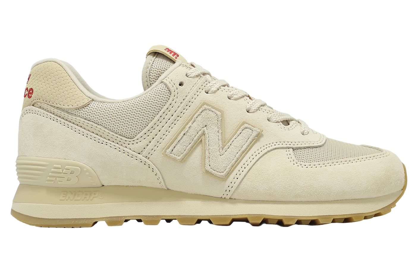 New Balance 574 Beige / Red
