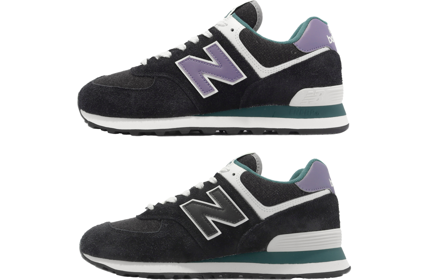 New Balance 574 Black / Purple