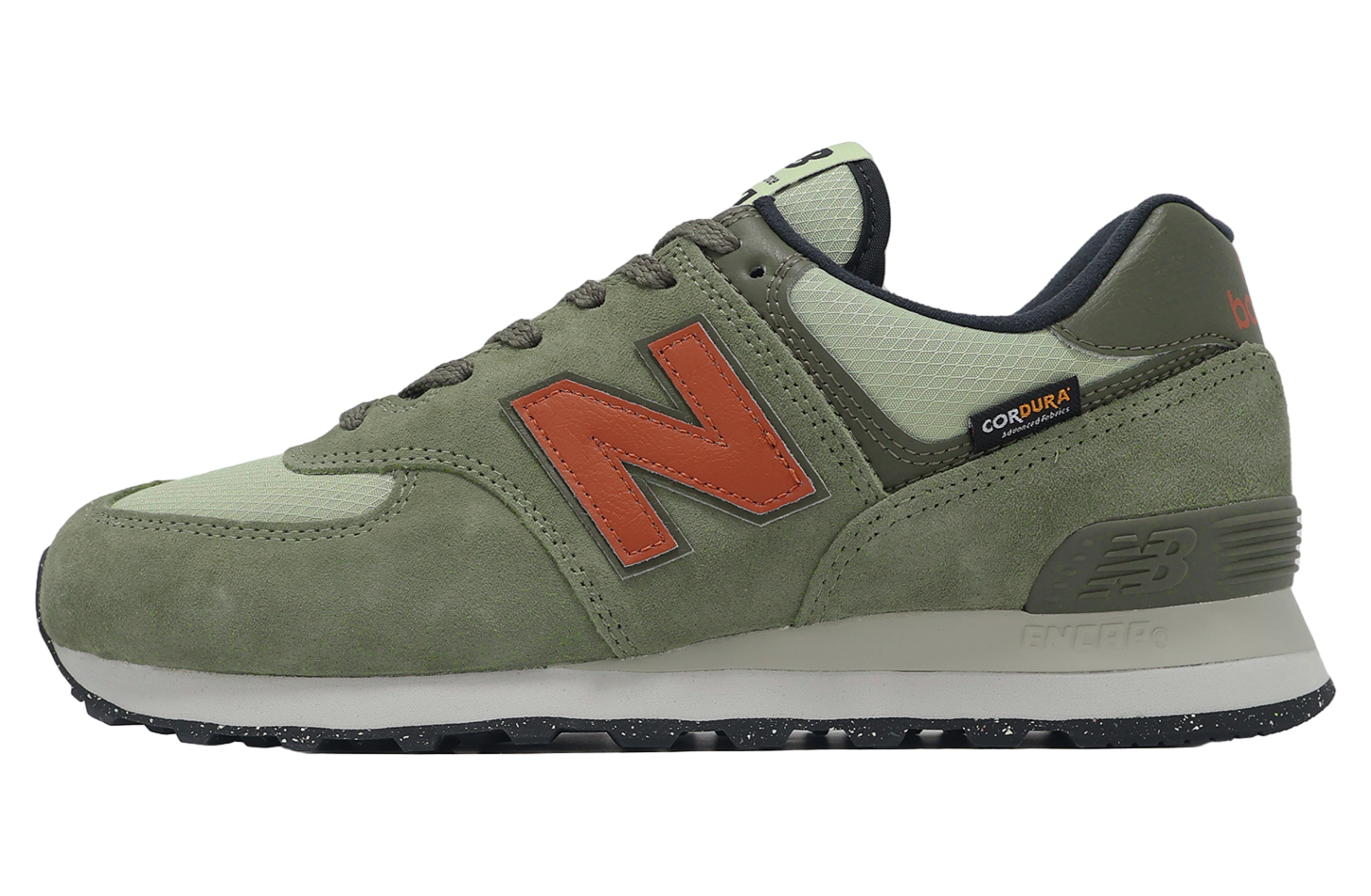 New Balance 574 Green / Orange