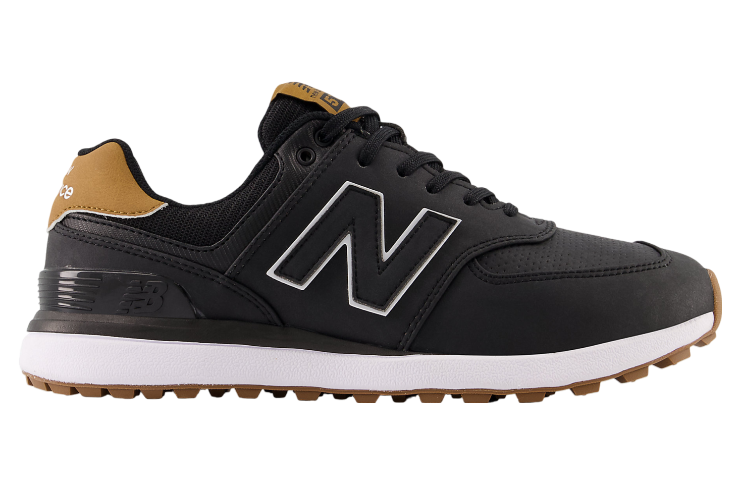 New Balance 574 Greens v2 Golf Black / Gum