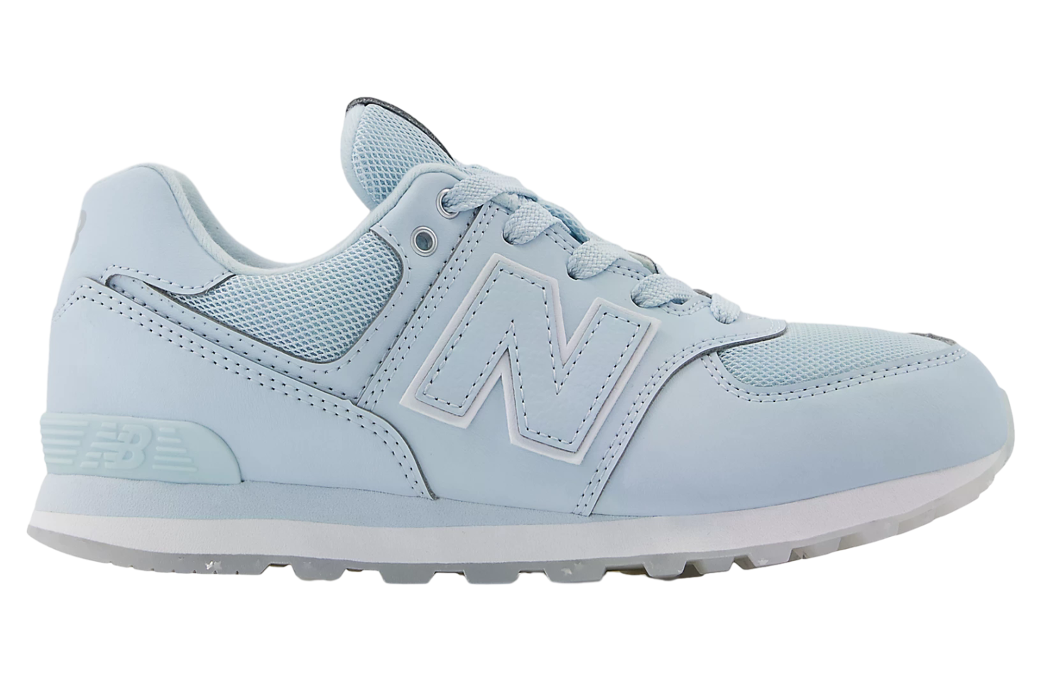 New Balance 574 GS Frosted Glass / Silver Metalic