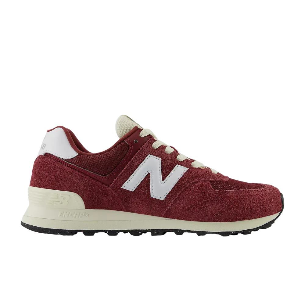 New Balance 574 Vintage Classic Crimson White Angora