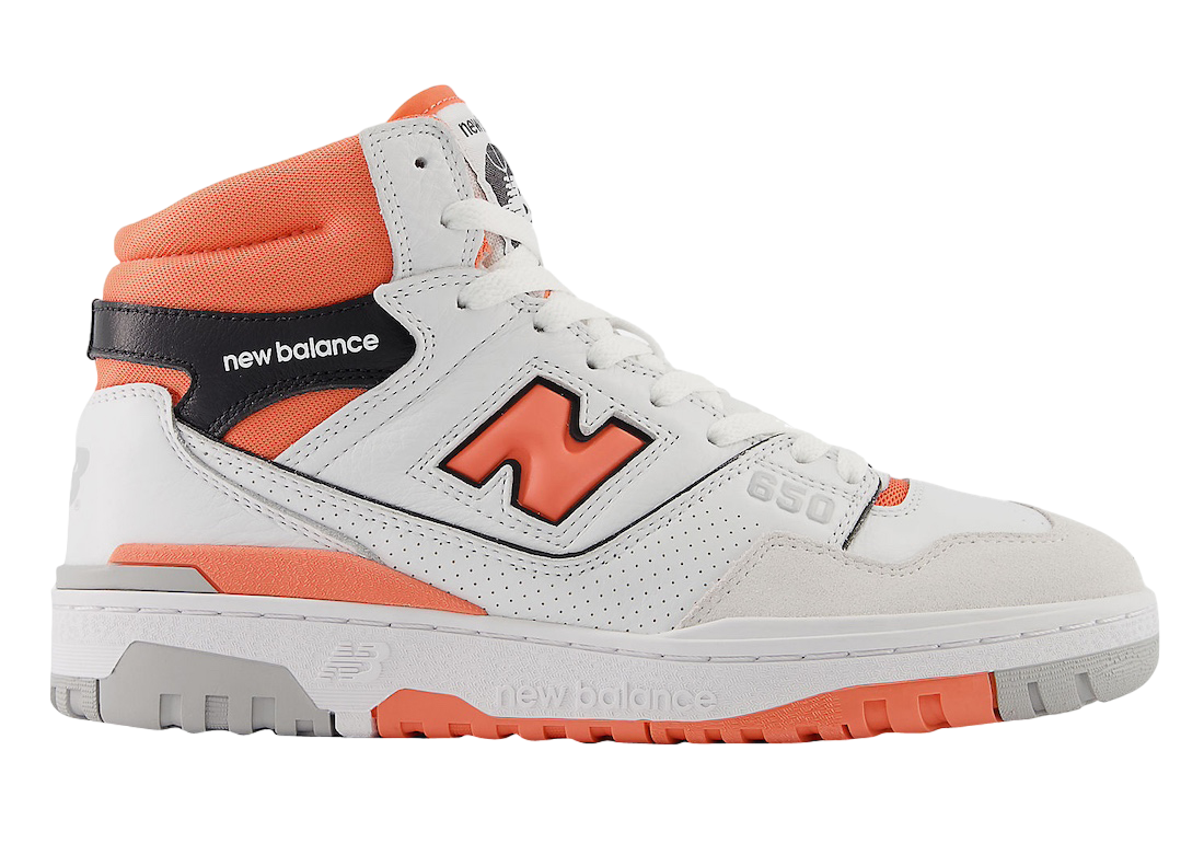 New Balance 650 White Orange