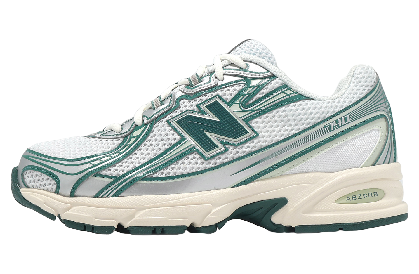 New Balance 740 White / Green - Jan 2025 - U740GR2D
