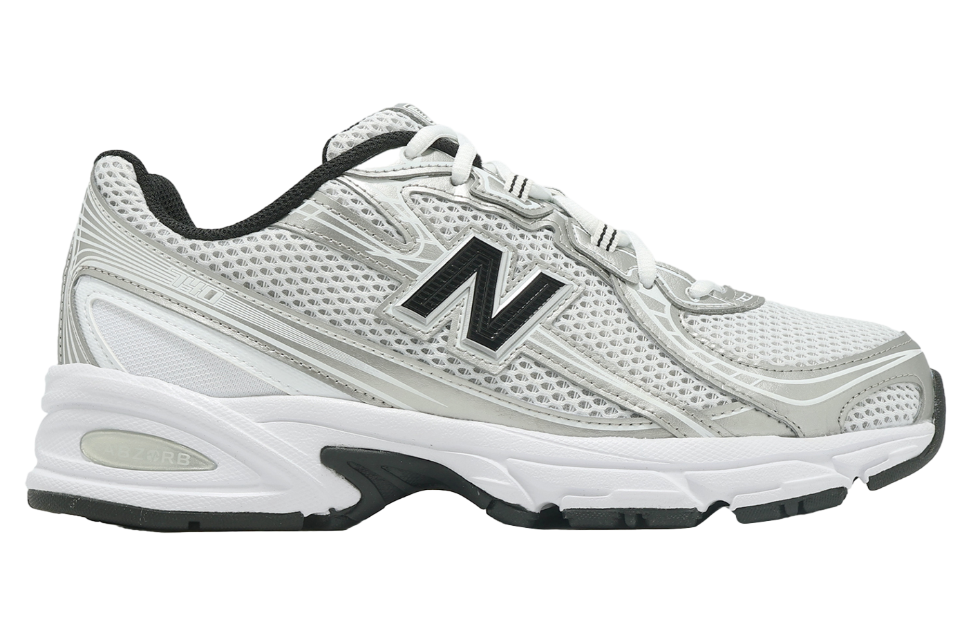 New Balance 740 White / Silver Metallic / Black