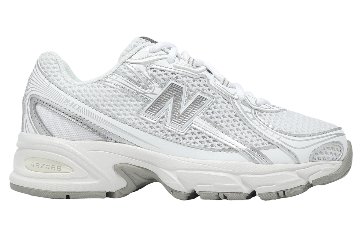 New Balance 740 Wide GS White / Silver Metallic