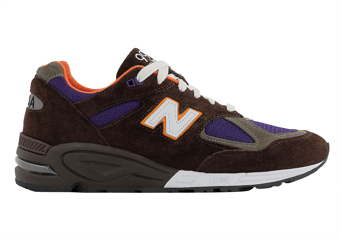 New Balance 990v2 Made in USA Brown Purple - Mar 2023 - M990BR2