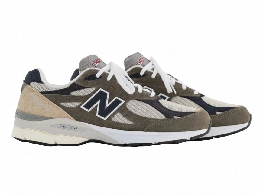 New Balance 990v3 Made in USA Cream Olive M990TO3