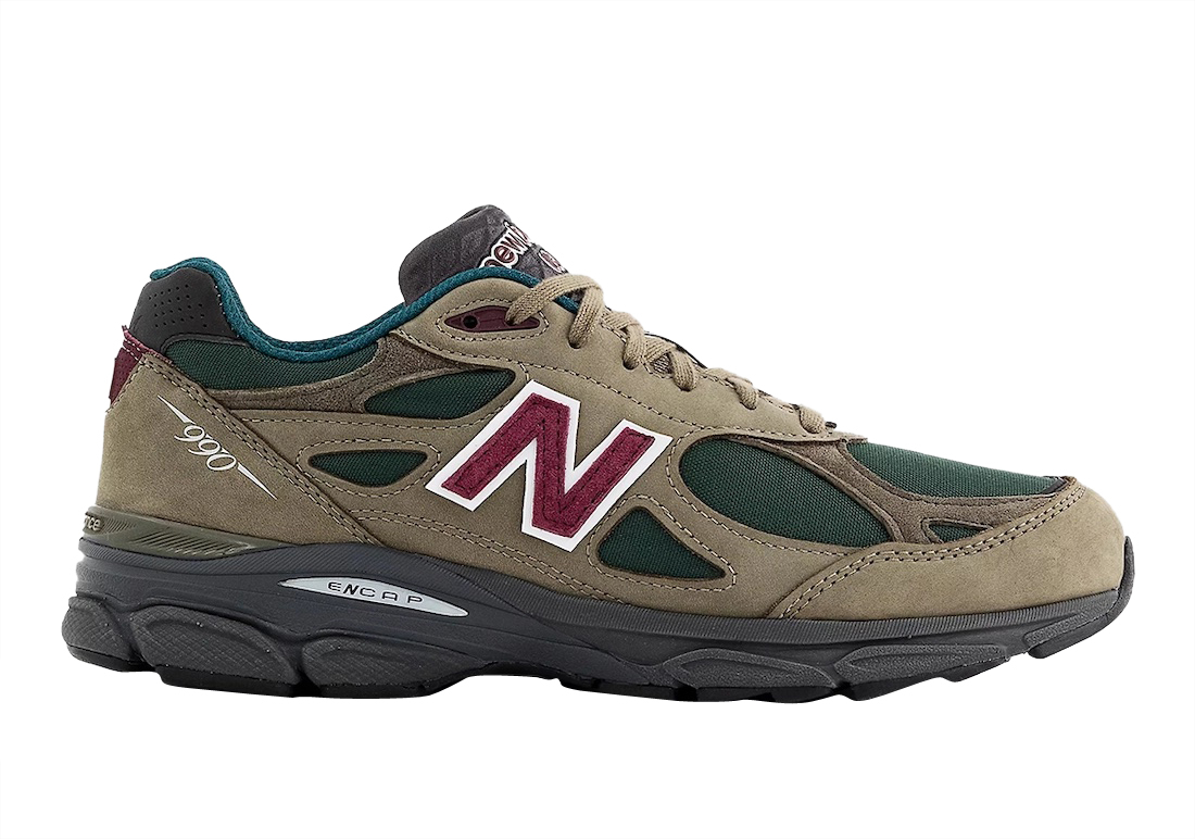 New Balance 990v3 Made in USA Olive Green M990GP3 - KicksOnFire.com