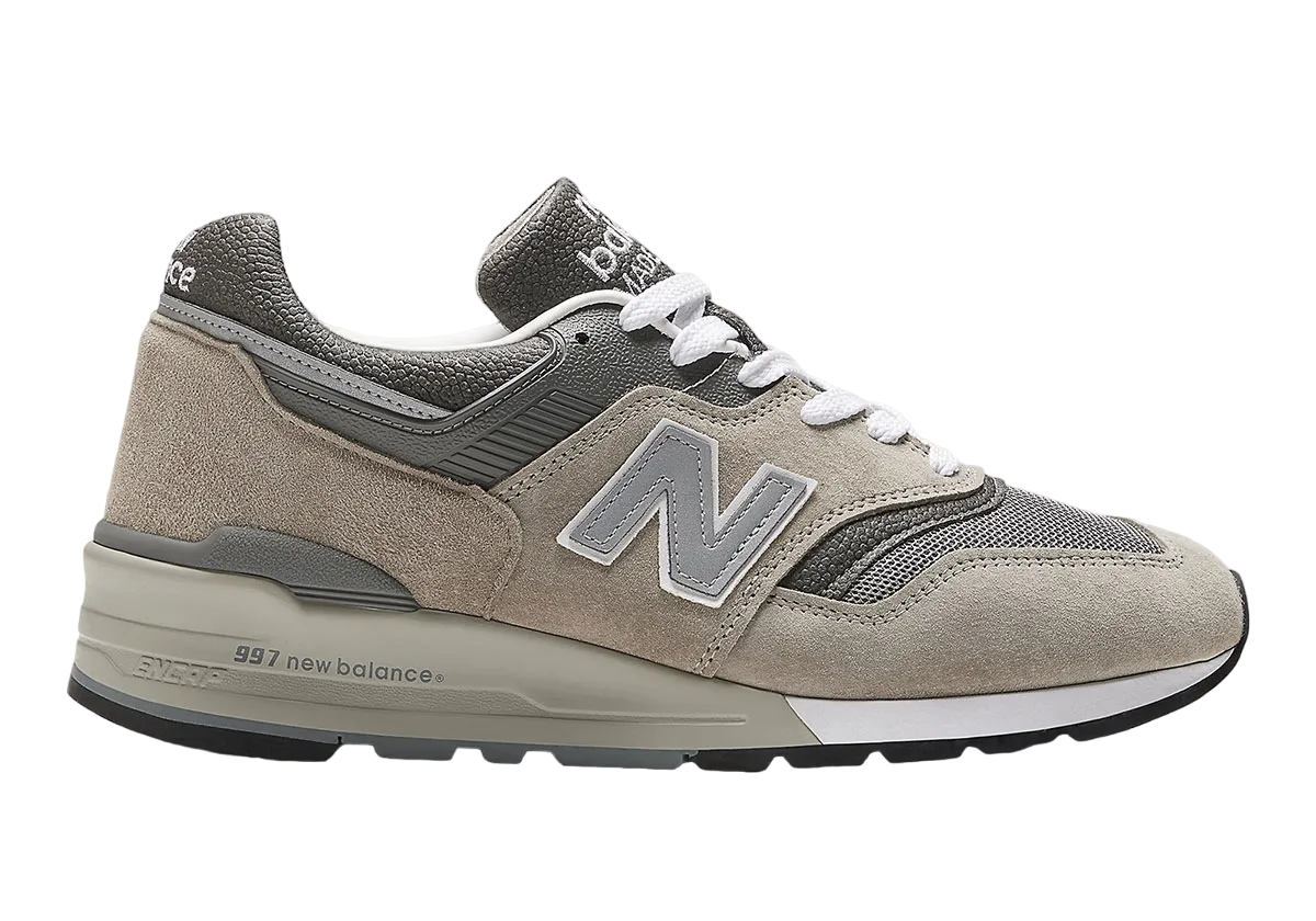 New balance 997 grey suede hotsell