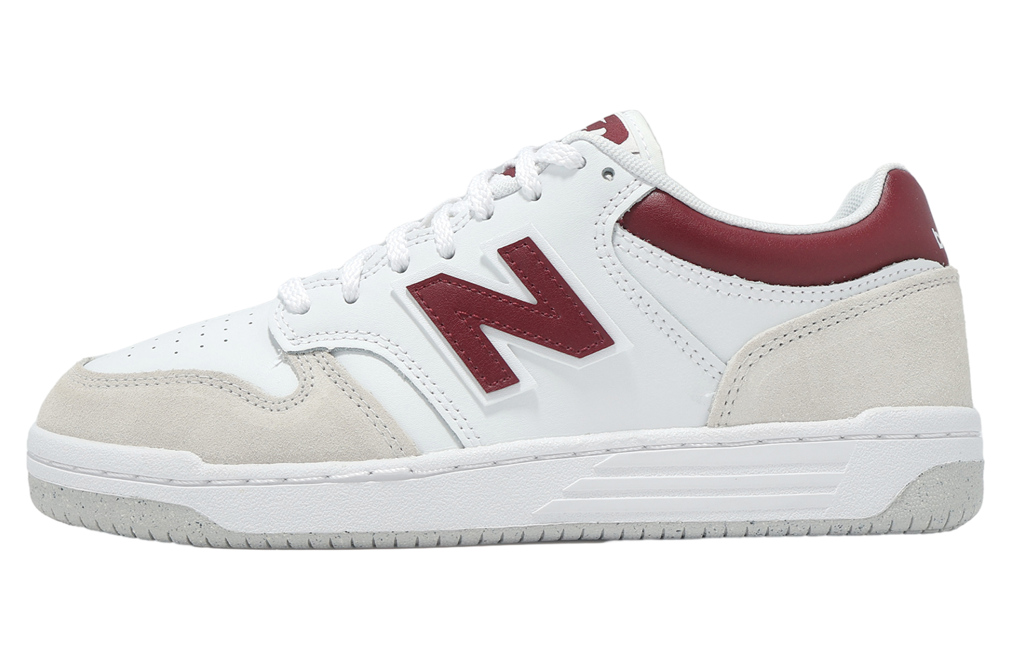 New Balance BB480 White / Burgundy