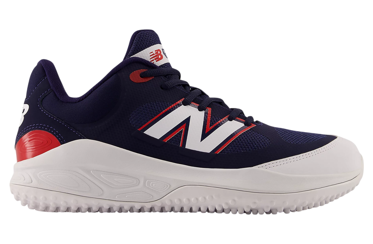 New Balance Fresh Foam 3000v7 Turf-Trainer White / Team Red