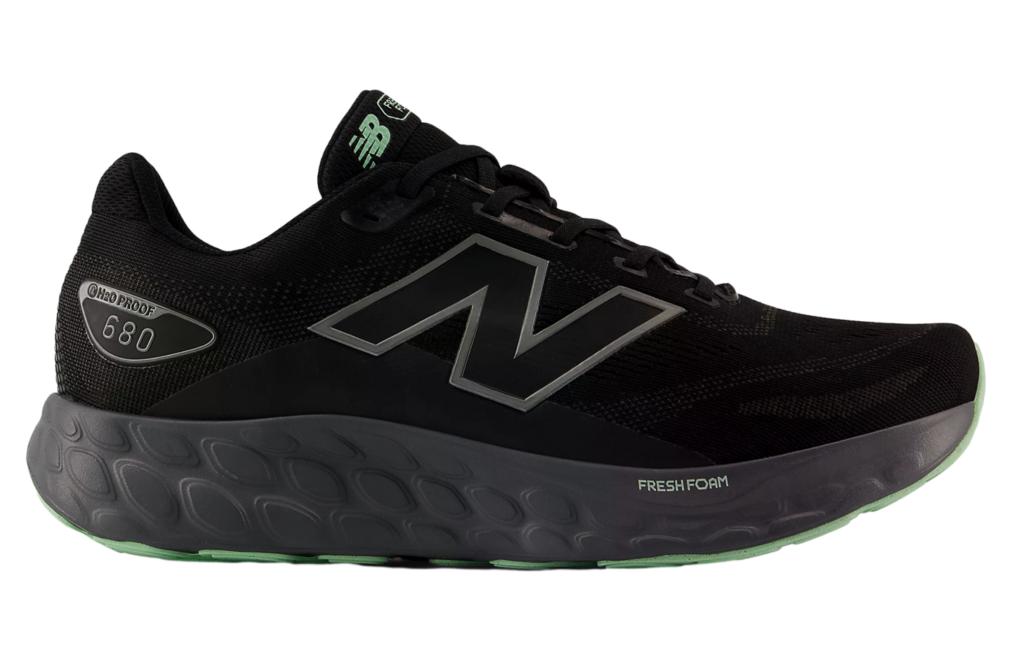 New Balance Fresh Foam 680v8 Waterproof Black / Castlerock